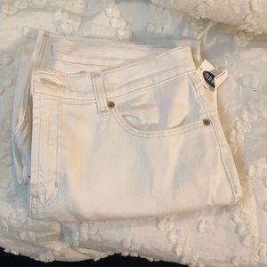 Old navy white jeans - size 8! Never worn!